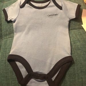 Calvin Klein NWT Blue Onsie 3-6 months